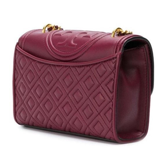 Tory Burch Fleming Garnet Convertible Shoulder Bag - Picture 4 of 16